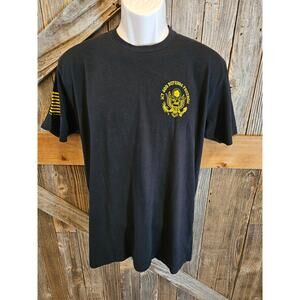 My son defends freedom US Army parent mom dad shirt USA protect short sleeve L #